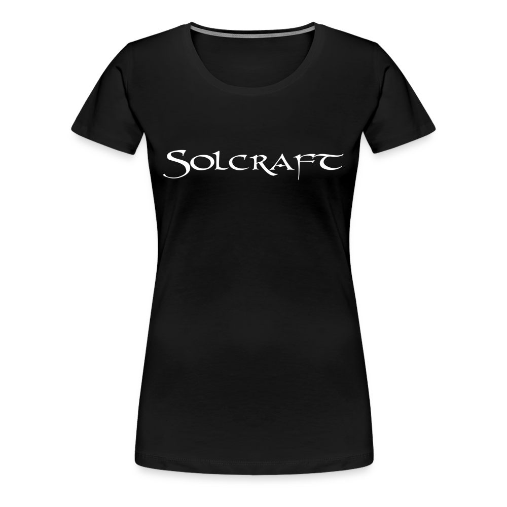 Solcraft W T-Shurt - White Logo - black