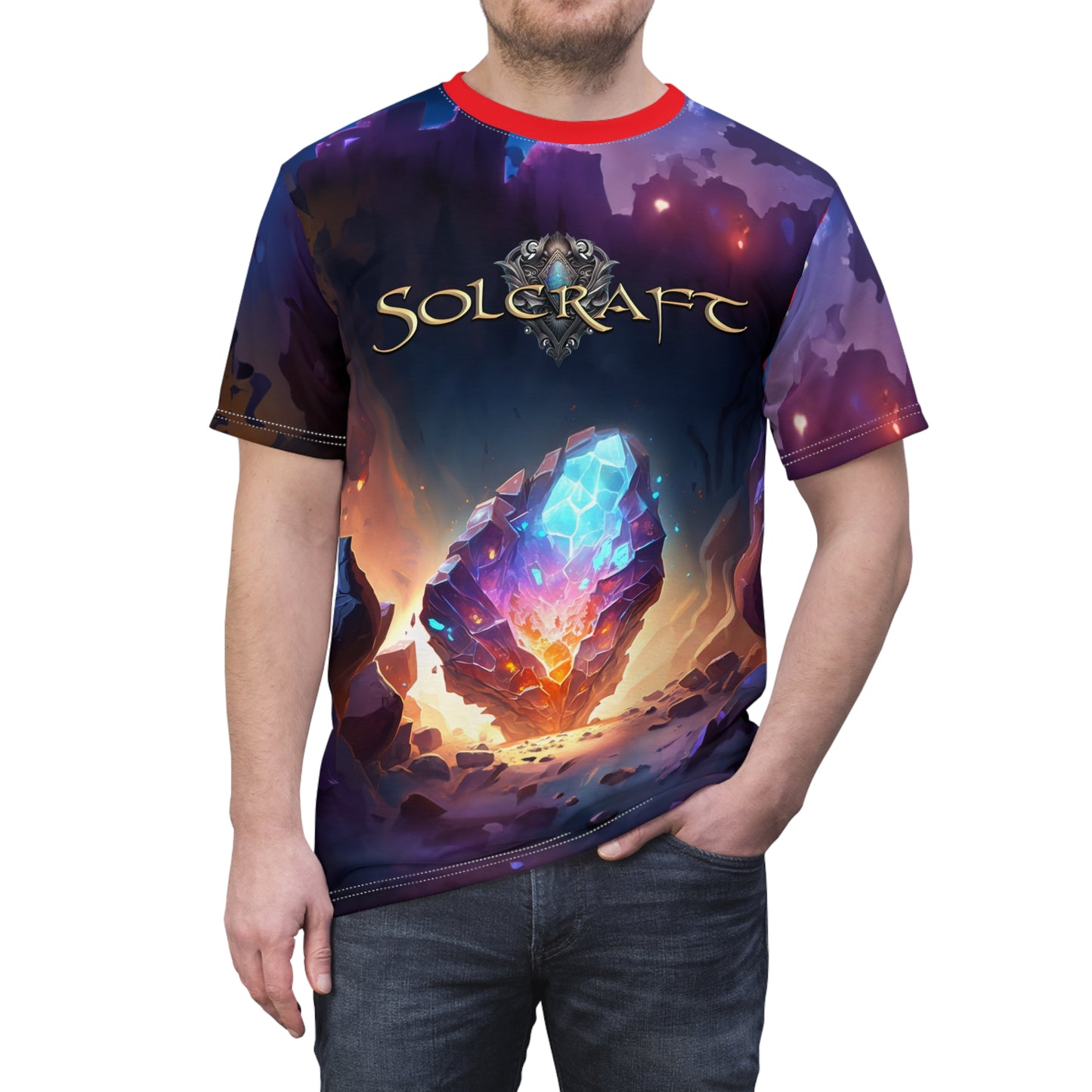 Solcraft Unisex All-Over T-Shirt - Volcano