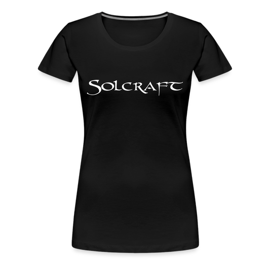 Solcraft W T-Shurt - White Logo - black